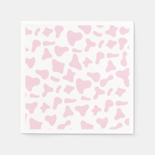 Rodeo Rosa Kuh Print Western Geburtstag Serviette