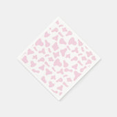 Rodeo Rosa Kuh Print Western Geburtstag Serviette (Ecke)