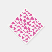 Rodeo Rosa Kuh Print Western Geburtstag Serviette (Ecke)