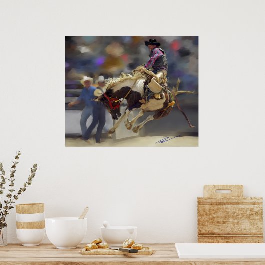 Rodeo - Saddle Bronc Rider - Mad Max Poster (Küche)