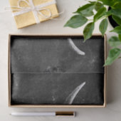 Rodeo Schwarz-Weiß Rustikaler Western Bull Skull Seidenpapier (Geschenk)