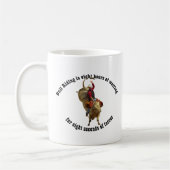 Rodeo - Stier-Reiten - PBR - roter Ryder Kaffeetasse (Links)