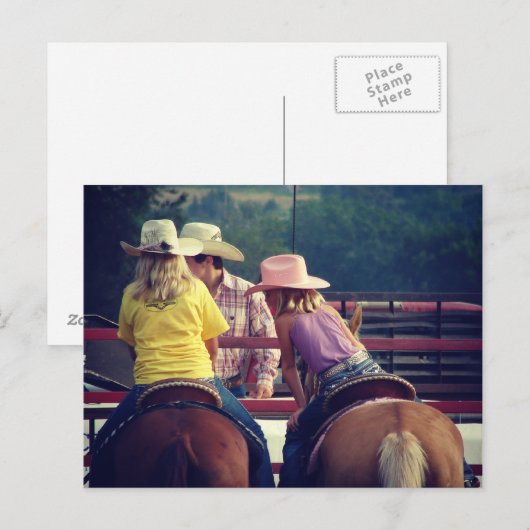 Rodeo Talk Postkarte (Vorne/Hinten)