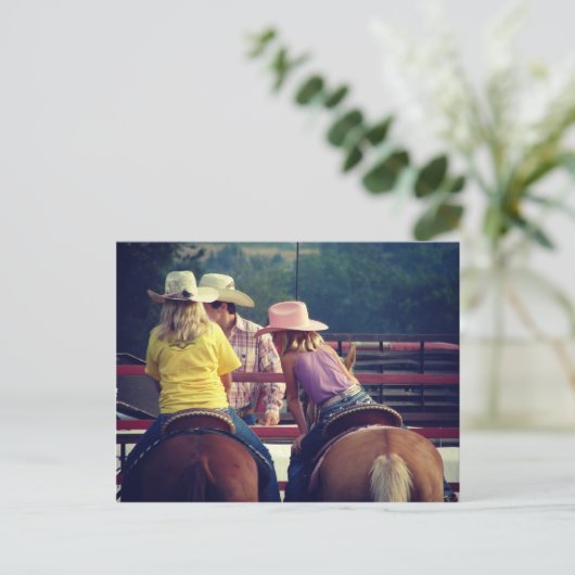 Rodeo Talk Postkarte (Stehend Vorderseite)