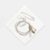 Rodeo-Thema Serviette (Ecke)