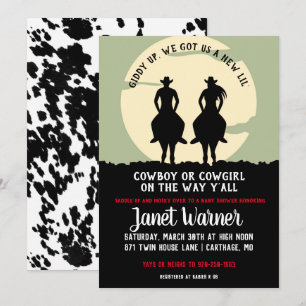 Rodeo Themed Baby Dusche Einladung