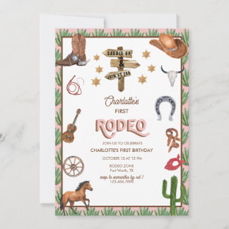 Rodeo Themed | Einladungen zum 1. Geburtstag