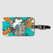 Rodeo-Themed Gepäckanhänger (Vorderseite (Horizontal))