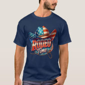 Rodeo-Time-Text mit Hat Western T - Shirt (Vorderseite)
