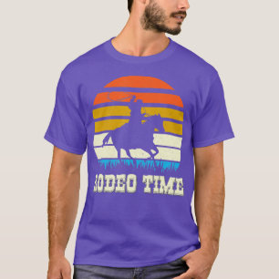 Rodeo Time Vintag Rodeo Time Cowboy Horse Retro S T-Shirt