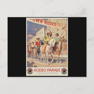 Rodeo-Umzug Montana Wyoming Postkarte