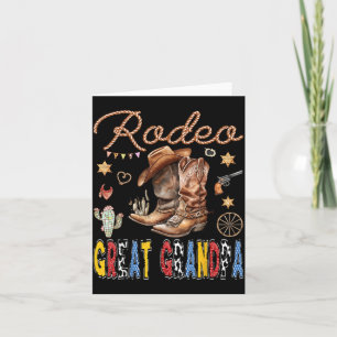 Rodeo Ur-Urgroßvater Western Cowboy Geburtstag Karte
