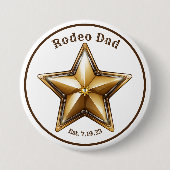 Rodeo Vater Sheriff Star Button (Vorderseite)
