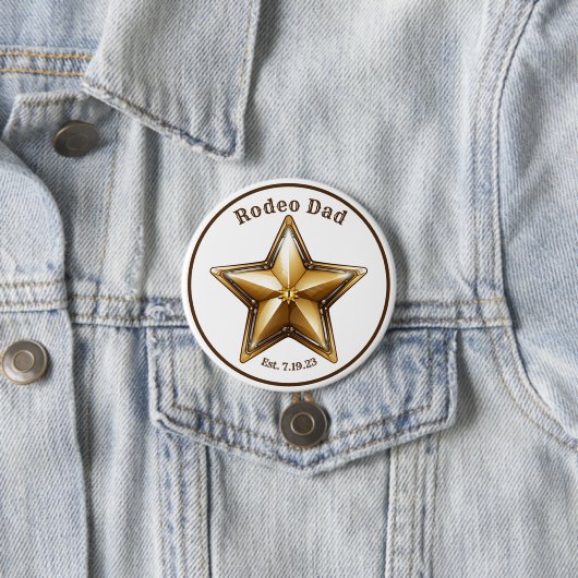 Rodeo Vater Sheriff Star Button (Beispiel)