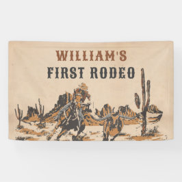 Rodeo Western Cowboy 1. Geburtstag Party Banner