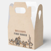 Rodeo Western Cowboy 1. Geburtstag Party Geschenkschachtel (Geöffnet)