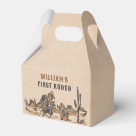 Rodeo Western Cowboy 1. Geburtstag Party Geschenkschachtel