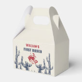 Rodeo Western Cowboy 1. Geburtstag Party Geschenkschachtel (Vorderseite)