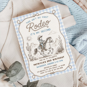 Rodeo Western Cowboy 2. Geburtstagseinladung Einladung