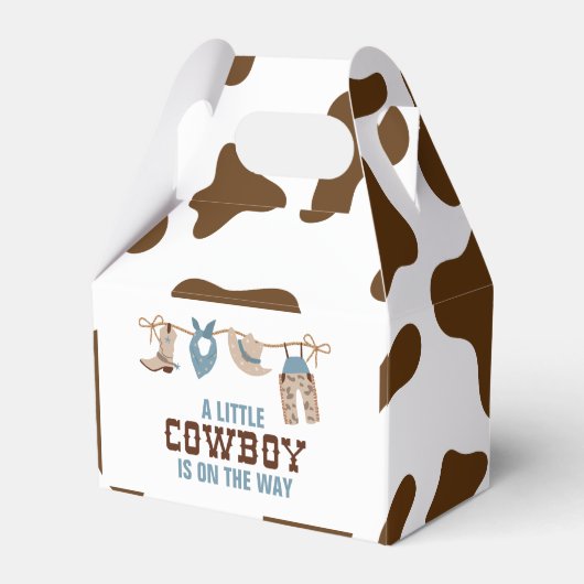 Rodeo Western Cowboy Baby Dusche Geschenkschachtel (Vorderseite)
