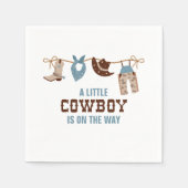 Rodeo Western Cowboy Baby Dusche Napkins Serviette (Vorderseite)