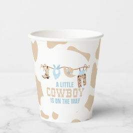 Rodeo Western Cowboy Baby Dusche Pappbecher