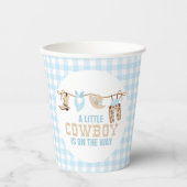 Rodeo Western Cowboy Baby Dusche Pappbecher (Vorderseite)