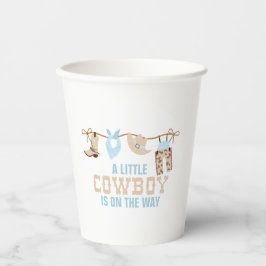 Rodeo Western Cowboy Baby Dusche Pappbecher