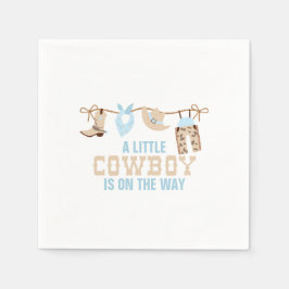 Rodeo Western Cowboy Baby Dusche Serviette