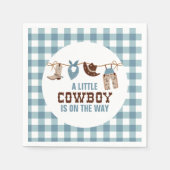 Rodeo Western Cowboy Baby Dusche Serviette (Vorderseite)