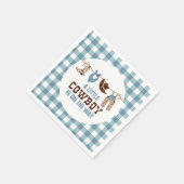 Rodeo Western Cowboy Baby Dusche Serviette (Ecke)