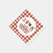 Rodeo Western Cowboy Baby Dusche Serviette (Ecke)