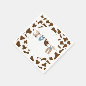 Rodeo Western Cowboy Baby Dusche Serviette (Ecke)
