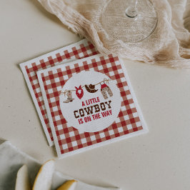 Rodeo Western Cowboy Baby Dusche Serviette