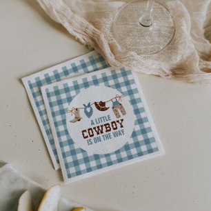 Rodeo Western Cowboy Baby Dusche Serviette