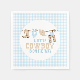 Rodeo Western Cowboy Baby Dusche Serviette