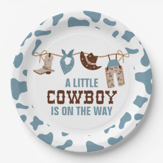 Rodeo Western Cowboy Baby Duschpapier Teller