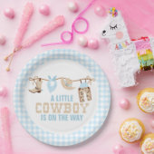 Rodeo Western Cowboy Baby Duschpapier Teller (Party)