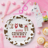 Rodeo Western Cowboy Baby Duschpapier Teller (Party)