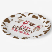 Rodeo Western Cowboy Baby Duschpapier Teller (Schrägansicht)