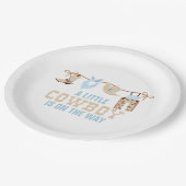 Rodeo Western Cowboy Baby Duschpapier Teller (Schrägansicht)