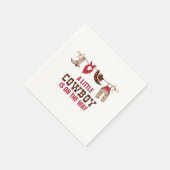 Rodeo Western Cowboy Baby Duschpapier Teller Napk Serviette (Ecke)