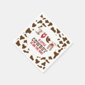 Rodeo Western Cowboy Baby Duschpapier Teller Serviette (Ecke)