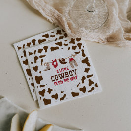 Rodeo Western Cowboy Baby Duschpapier Teller Serviette