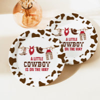 Rodeo Western Cowboy Baby Shower Papier Teller