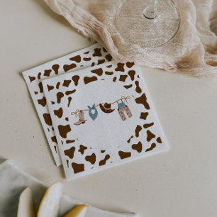 Rodeo Western Cowboy Babyparty Serviette