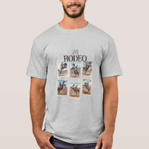Rodeo Western Cowboy Pferd Bocken T-Shirt