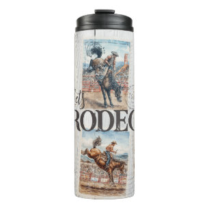 Rodeo Western Cowboy Pferd Bocken Thermosbecher