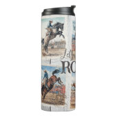 Rodeo Western Cowboy Pferd Bocken Thermosbecher (Nach links gedreht)