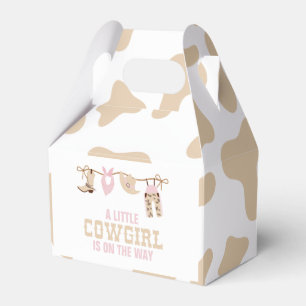 Rodeo Western Cowgirl Babyparty Geschenkschachtel